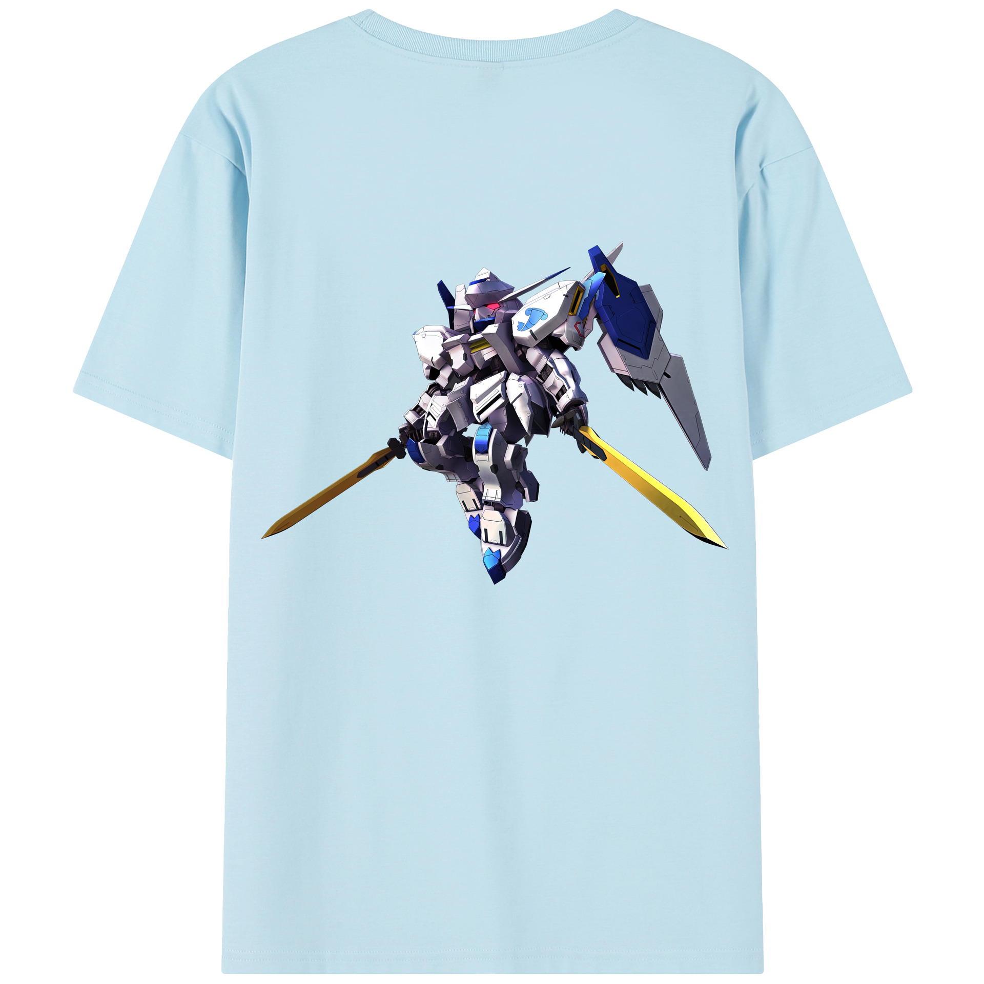 （画像用） 機動戦士ガンダム Mobile Suit Gundam 綿100％半袖Tシャツ（背面プリント）